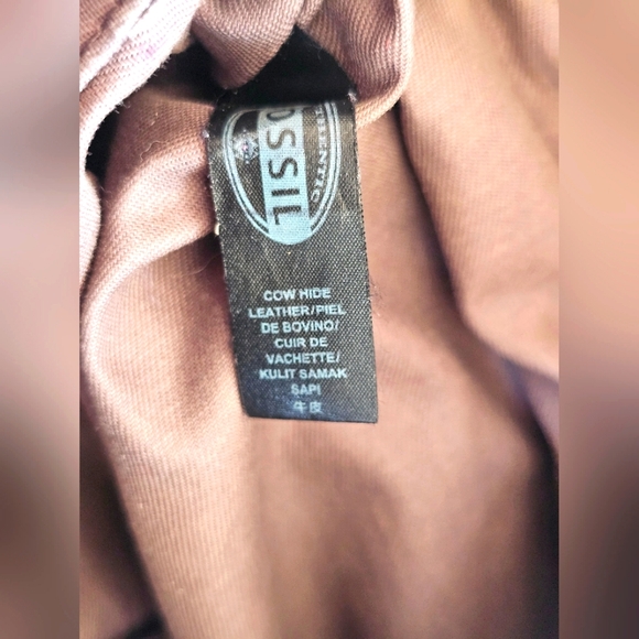 Fossil Morgan Large Crossbody Purse Gray Taupe Leather Bag w/ Storage Pockets - Picture 13 of 13